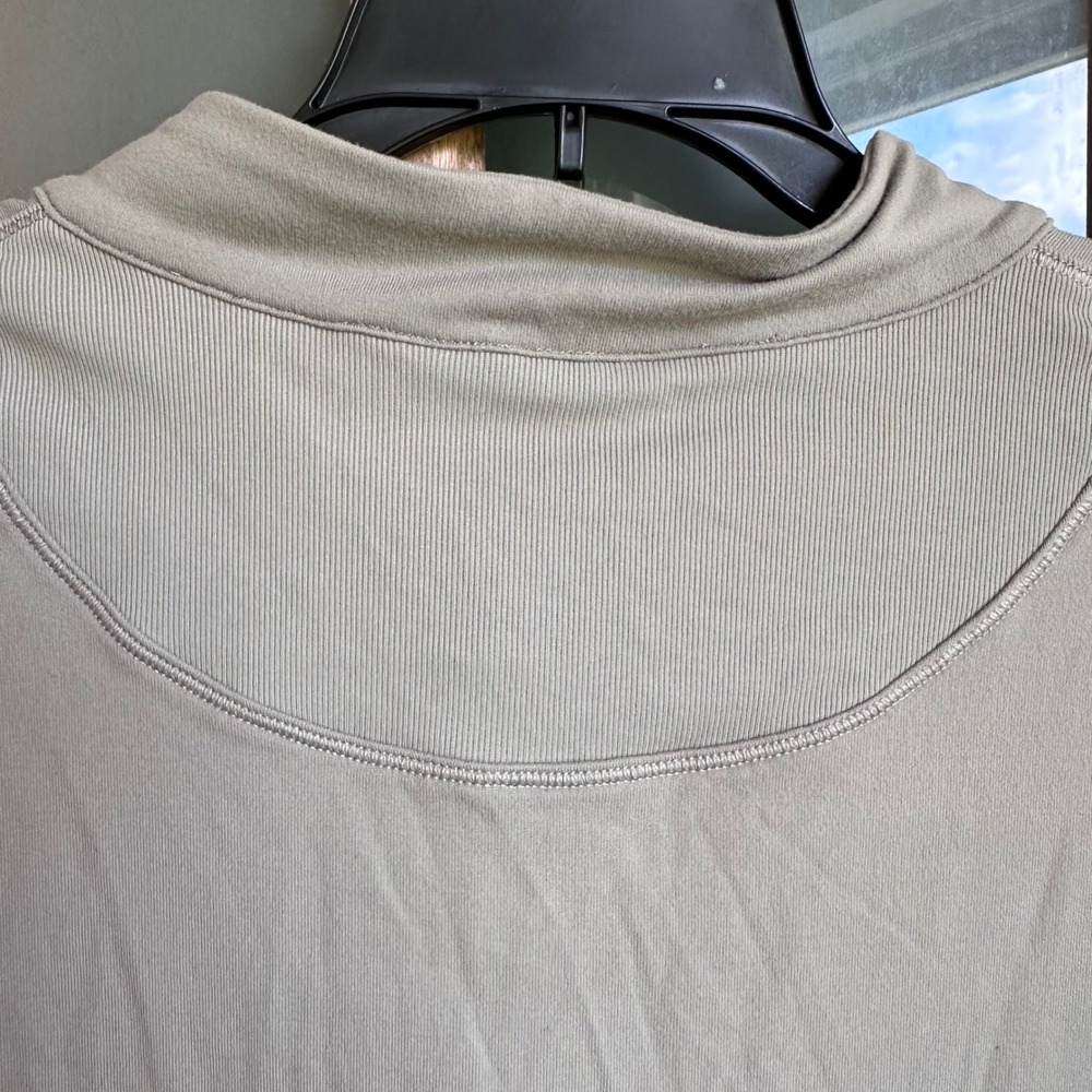 CRZ YOGA Quarter Zip Pullover Womens XL Sage Green Ribbed Thumbhole Activewear - Picture 10 of 10